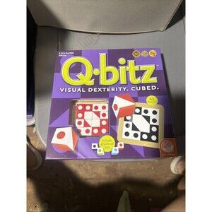 MindWare Q-bitz Visual Dexterity Cubed Pattern Matching Board Game COMPLETE.